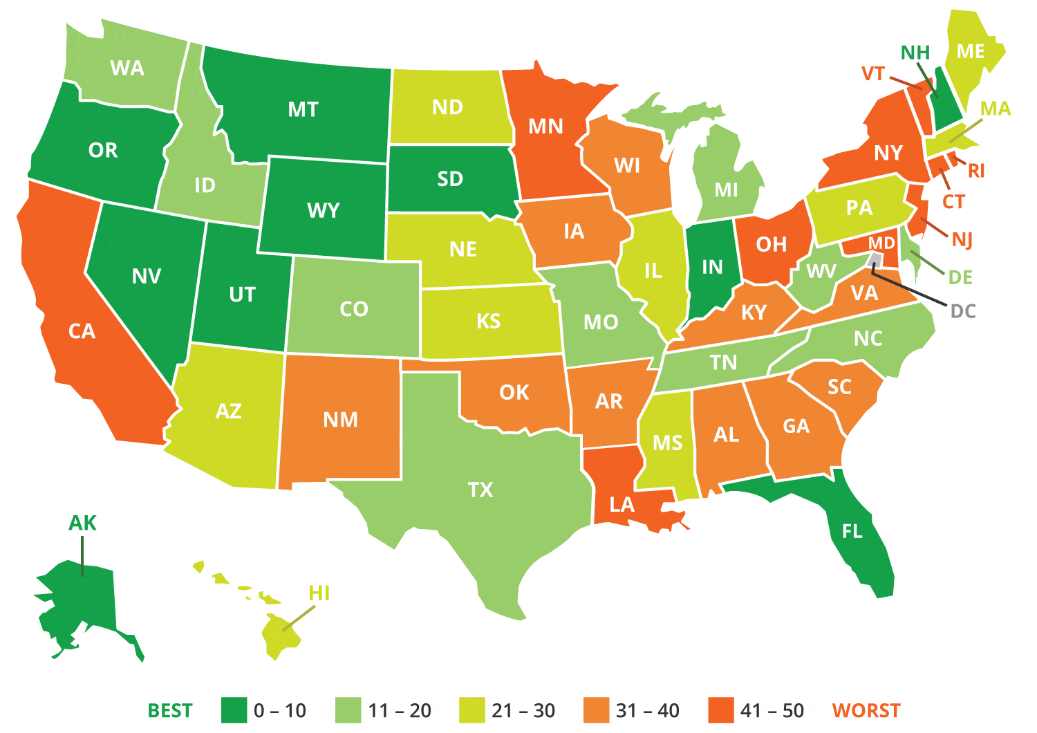 2018 state business tax climate index